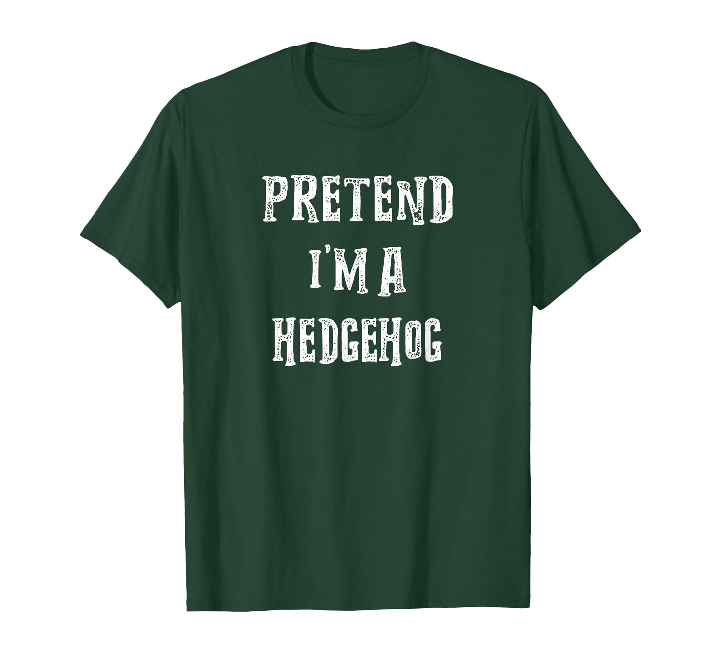 Pretend I'm A Hedgehog Halloween Costume Couples Matching T-Shirt