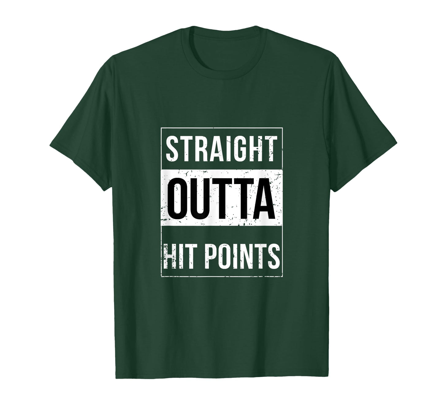 Straight Outta Hit Points DnD Funny Trend T-Shirt