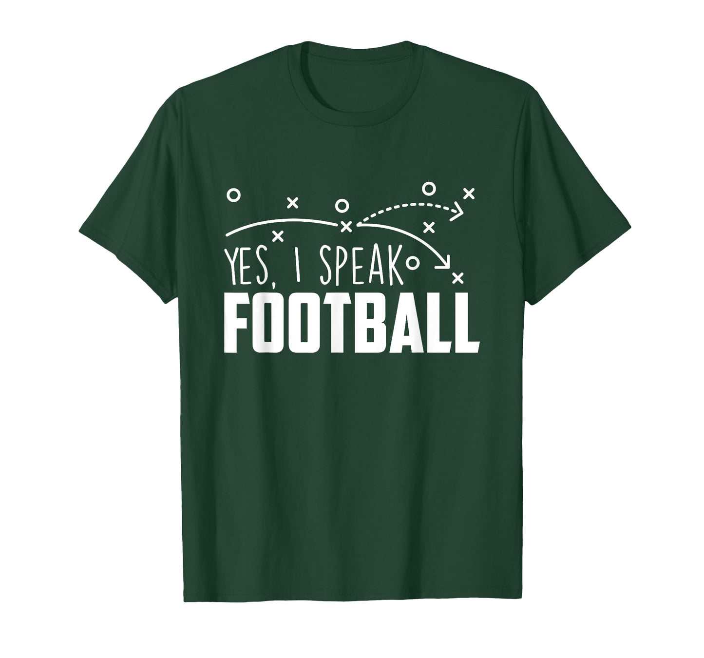 Yes I Speak Football - Sports Sunday Game Lover Quarterbacks T-Shirt