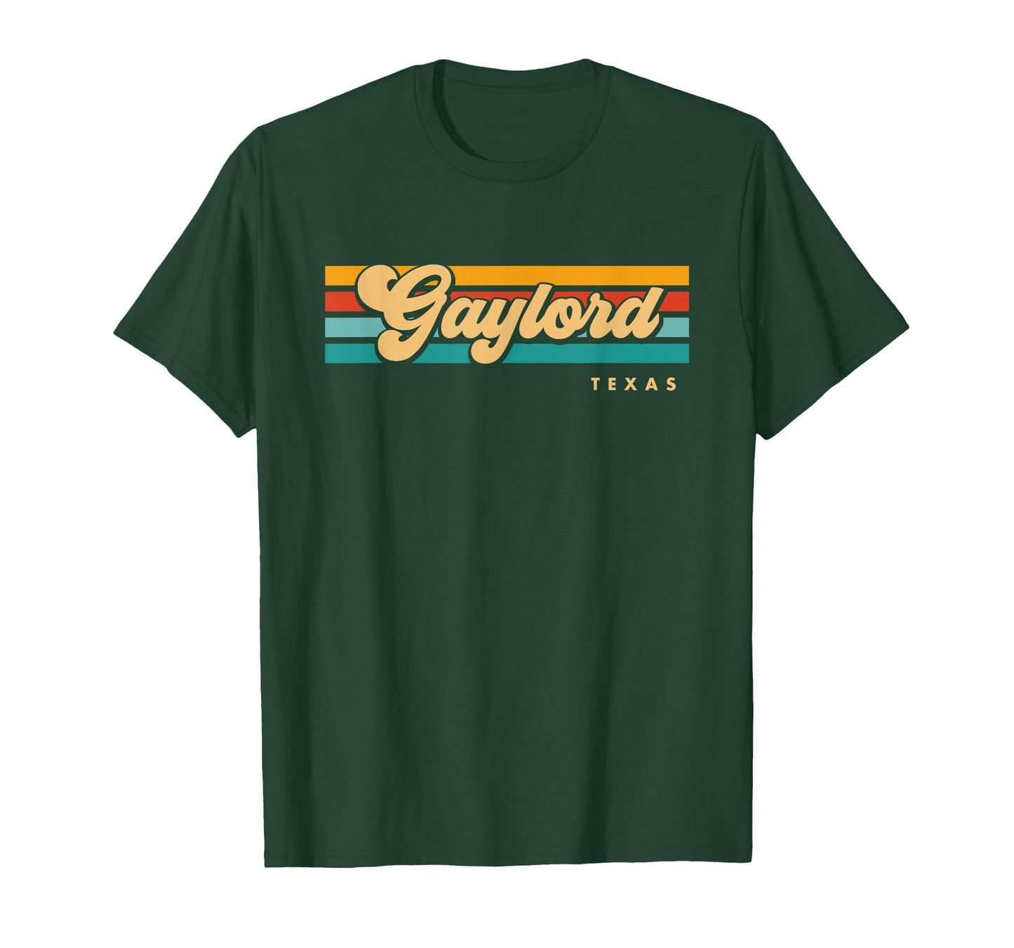 Vintage Sunset Stripes Gaylord, Texas T-Shirt