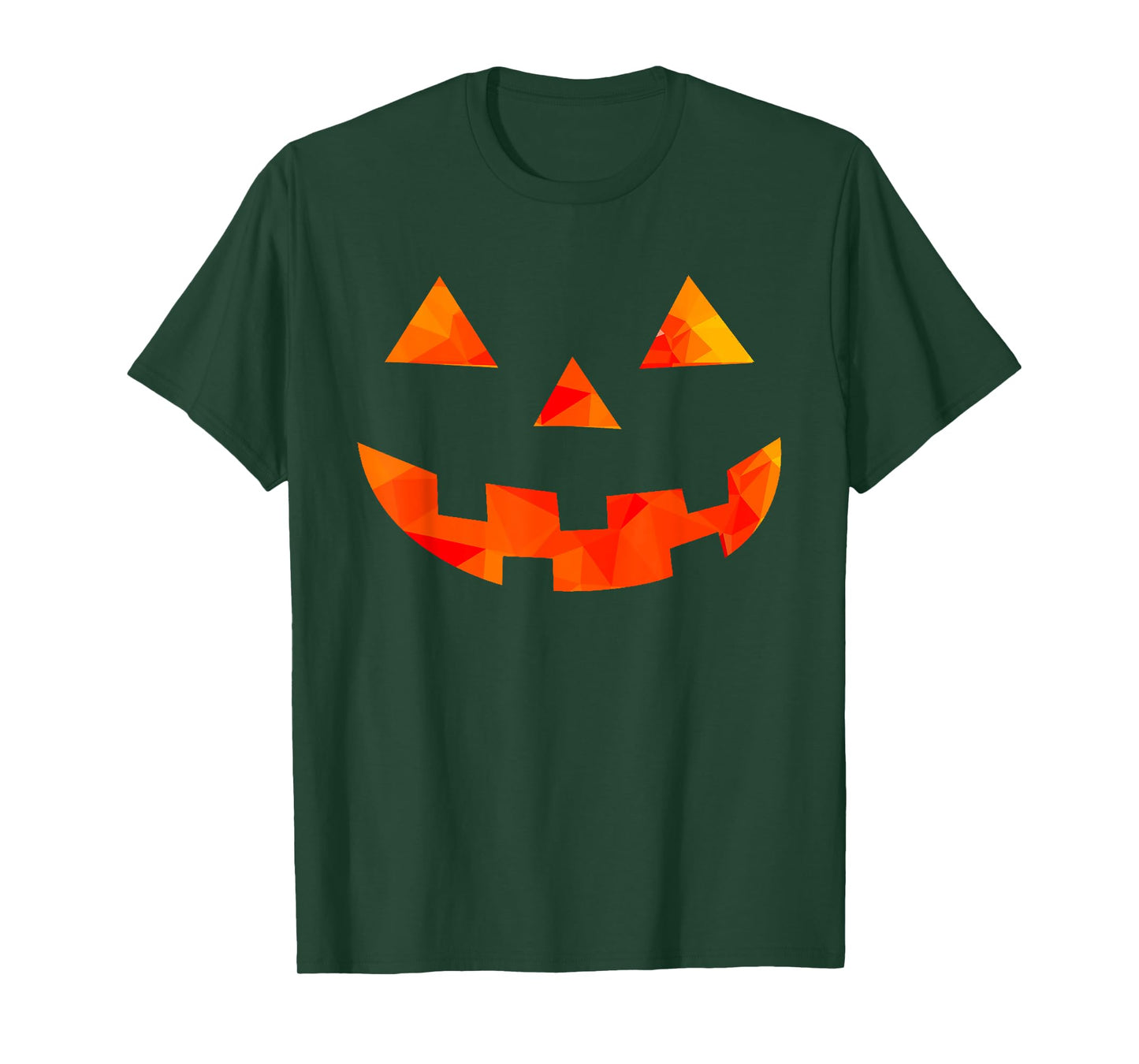 Pumpkin Face Halloween Costume T-Shirt Orange Glow