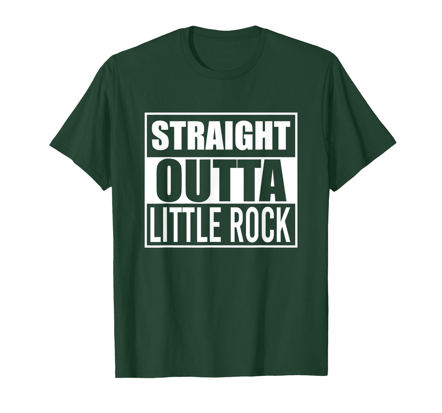 Straight Outta Little Rock Funny Best Gift Arkansas AR State T-Shirt