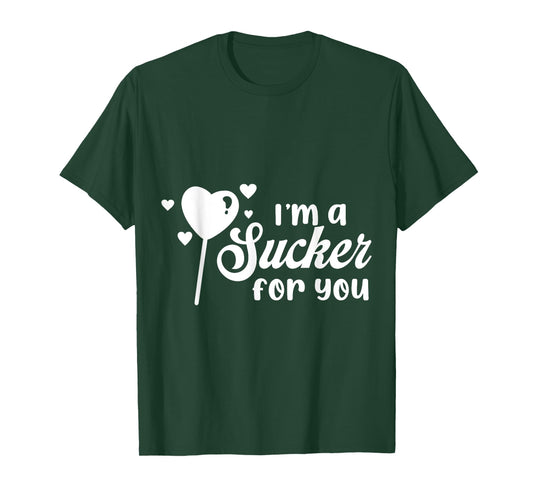 Vintage Candy Heart Love I'm a Sucker For You Valentines Day T-Shirt