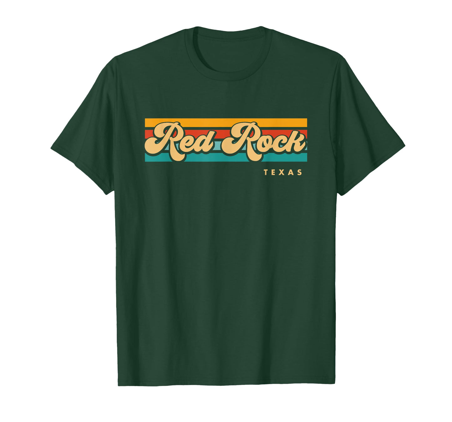 Vintage Sunset Stripes Red Rock, Texas T-Shirt