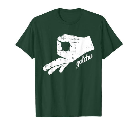 Ok Symbol Hand Gotcha Halloween Funny Circle Game Meme T-Shirt