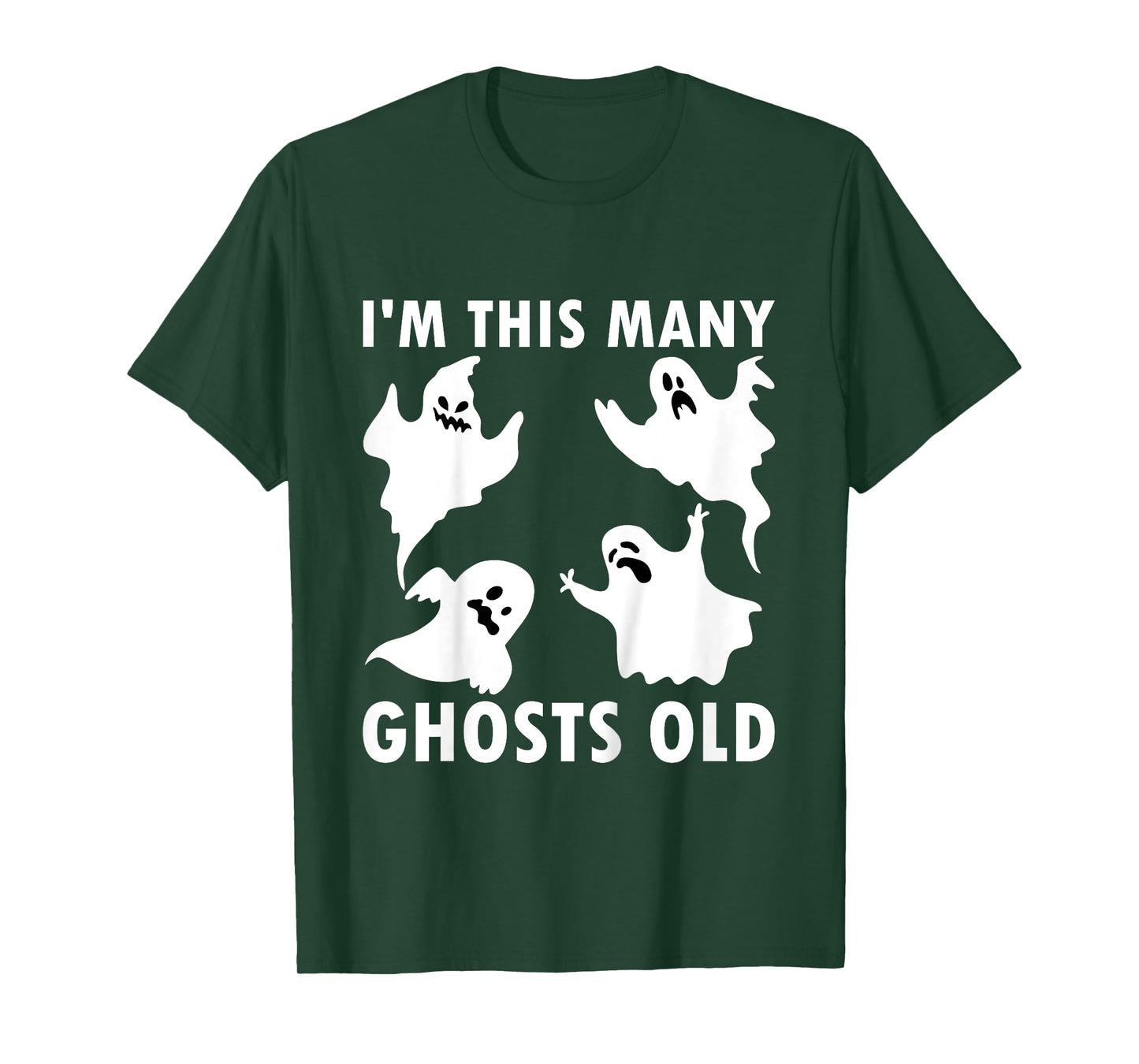 Kids 4 Year Old Boy Ghost Old 4th Birthday Kids T-Shirt