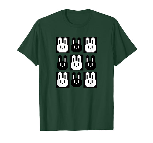 Pixel rabbit retro gaming fun T-Shirt