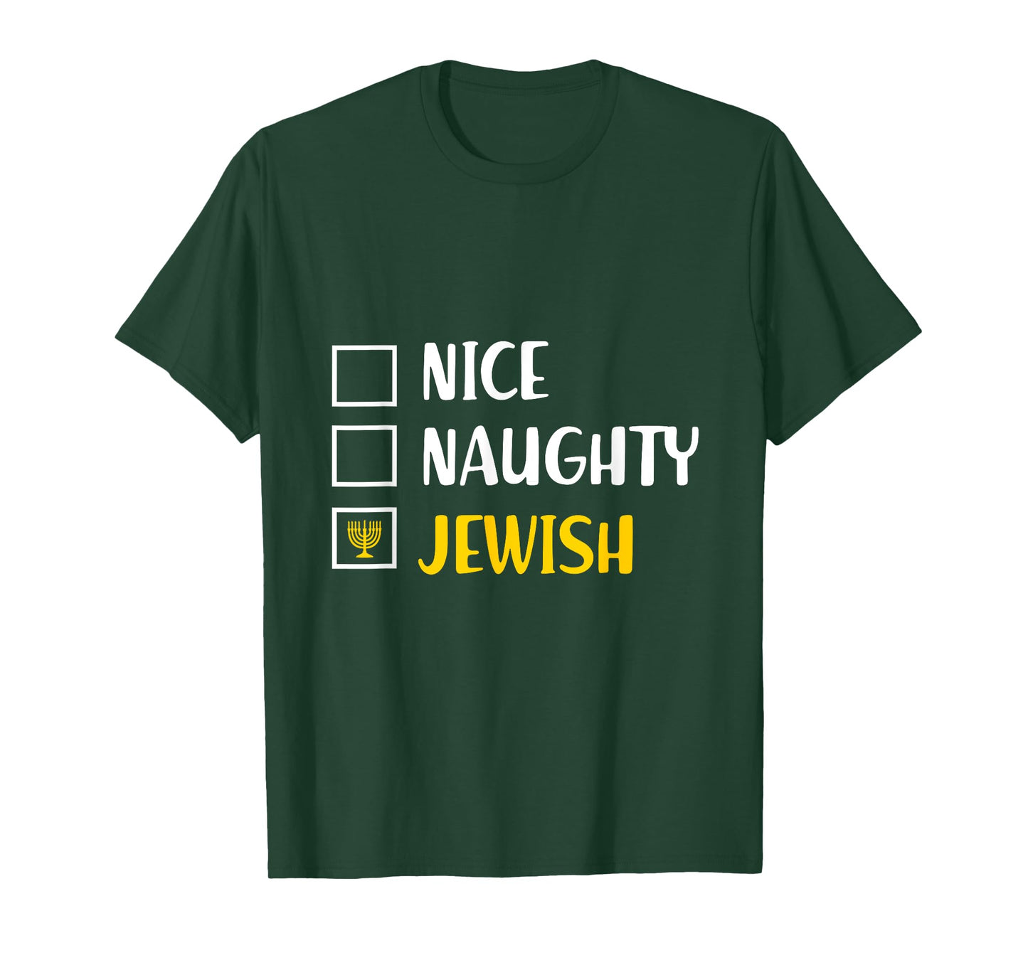 Funny Chanukah s Hanukkah Nice Naughty Jewish T-Shirt