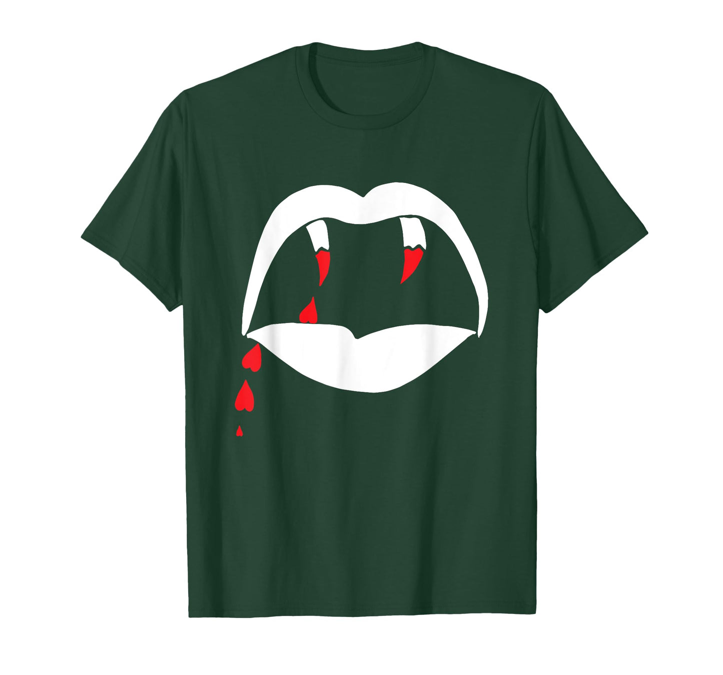 Vampire Lips & Teeth with Love Blood T-shirt