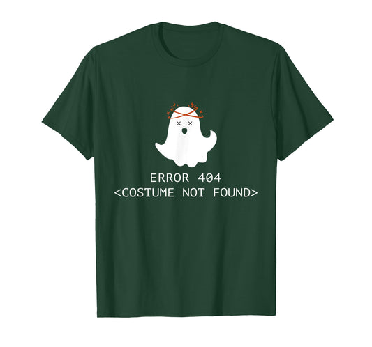 Error 404 Costume Not Found Halloween Coding Costume T-Shirt