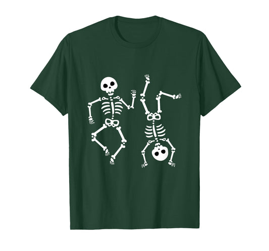 Kids Dancing Skeletons Halloween Shirt for Boy Girl Youth Toddler T-Shirt