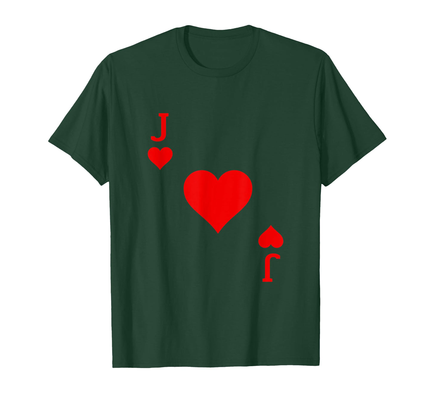 Jack of Hearts Deck of Cards Carnival Halloween Costume T-Shirt