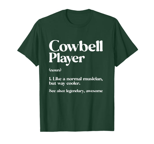 Cow Bell More Cowbell Vintage Funny Drummer Cowbell Funny T-Shirt