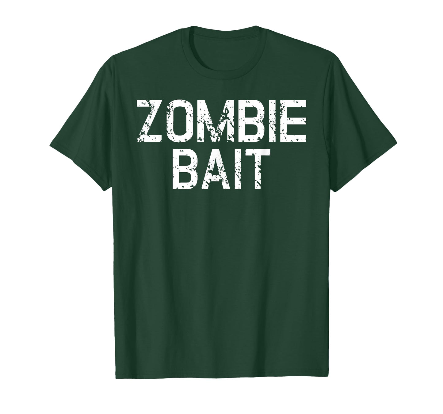 Funny Scary Simple Zombie Bait Hunter Halloween Costume T-Shirt
