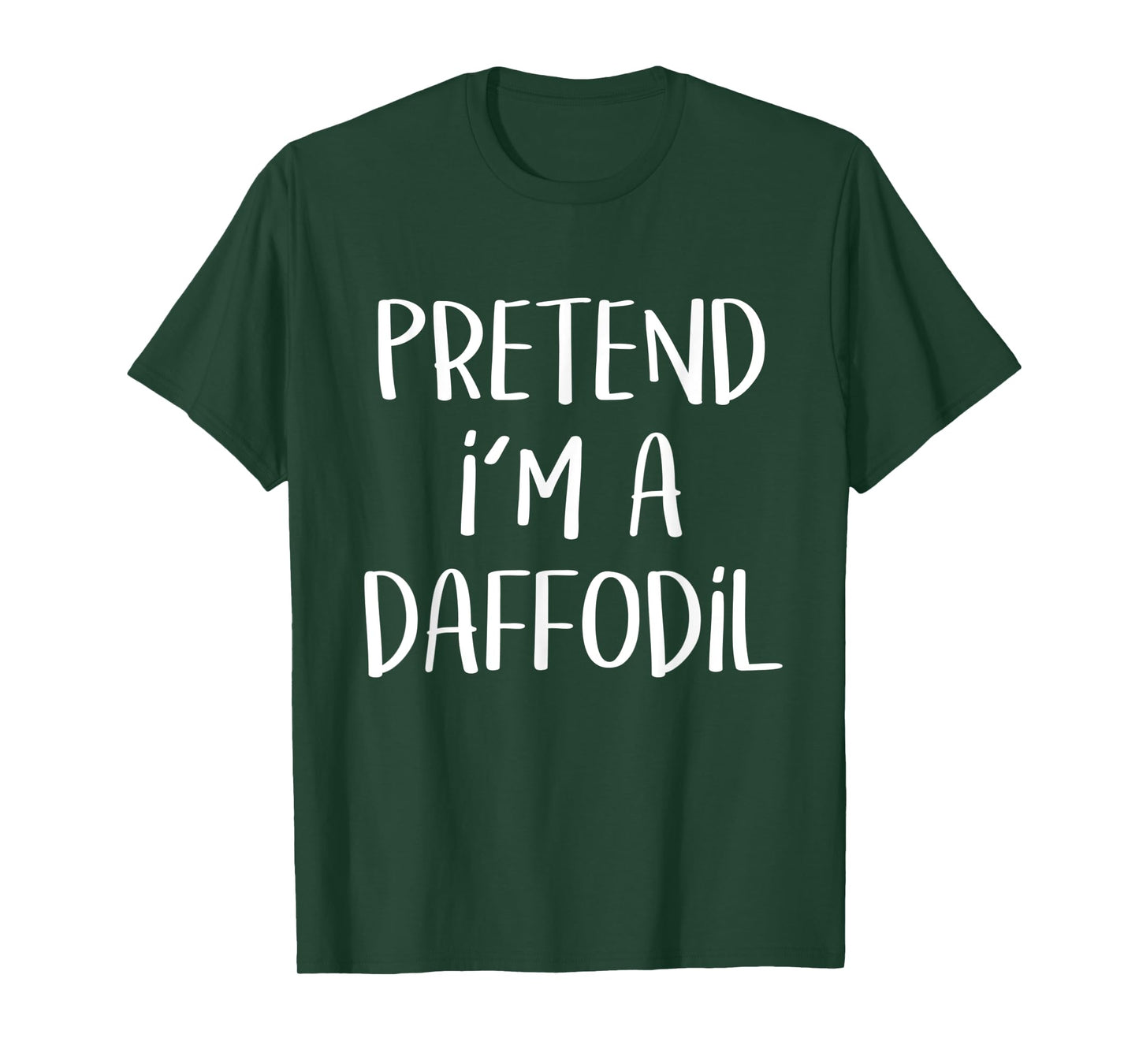 Pretend I'm A Daffodil Costume Party Lazy Funny Halloween T-Shirt