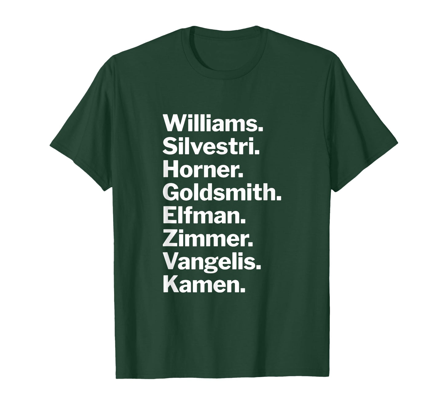 Gen X Film Composer Tribute – Minimalist Music Design T-Shirt