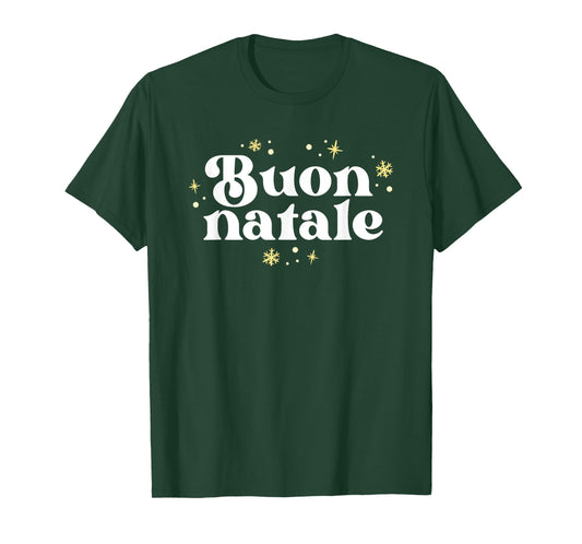 Vintage Buon Natale Italian Christmas Italy Pride Xmas T-Shirt