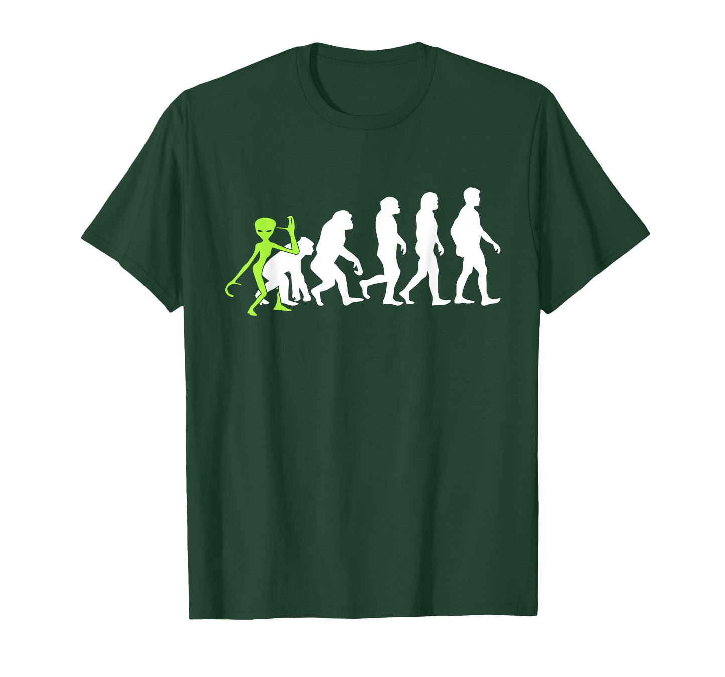 ALIENATIONS: Human Evolution Alien Graphic T-Shirt