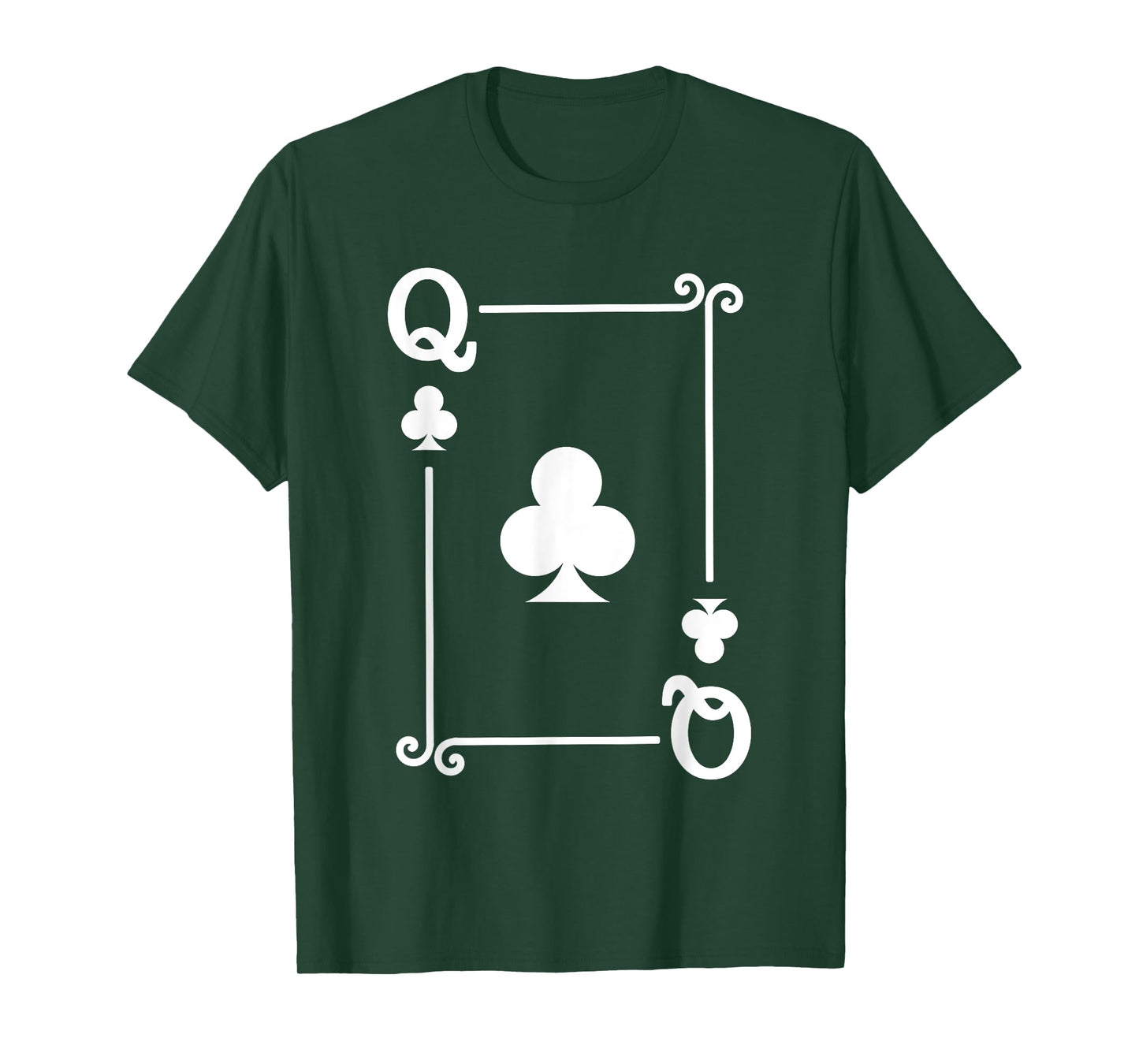 Playing Cards Costume - Queen Clubs Card - Queen Card T-Shirt