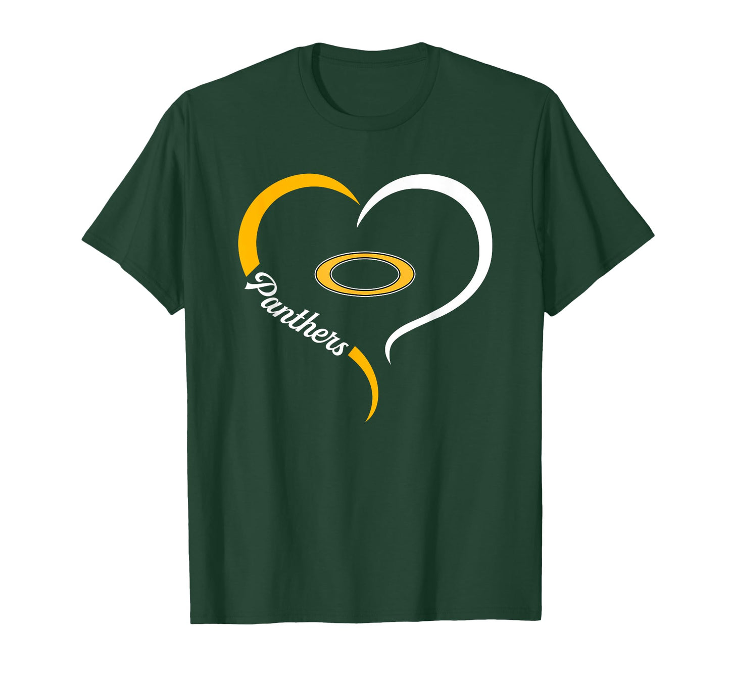 Klein Oak Panthers Logo Half Heart Slogan HS T-Shirt