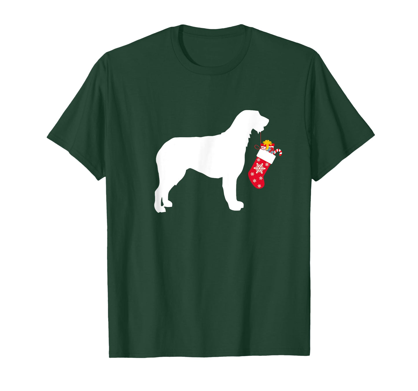 Irish Wolfhound Christmas Stocking Stuffer Dog T-Shirt T-Shirt