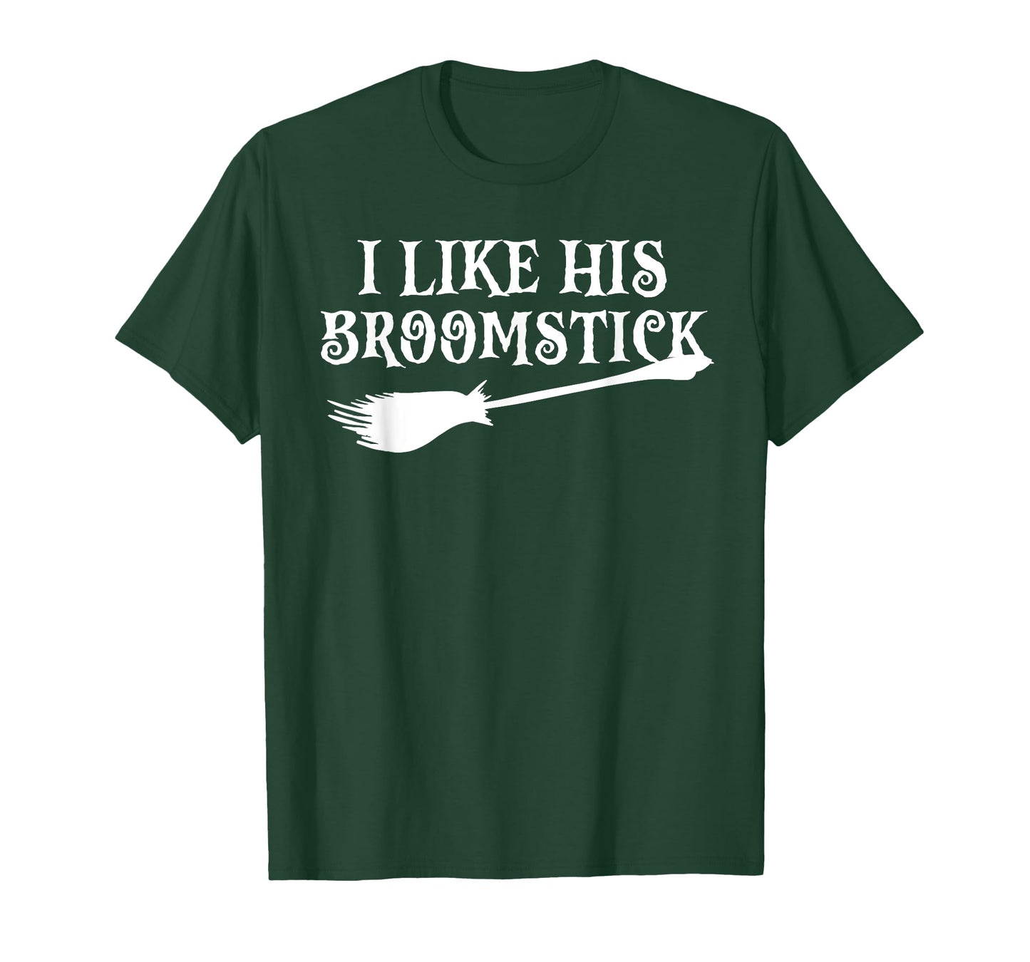I Like Her Pumpkins I Like His Broomstick Halloween Couples T-Shirt