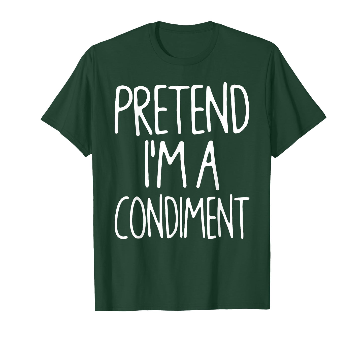Pretend I'm A Condiment Matching Lazy Easy Halloween Costume T-Shirt