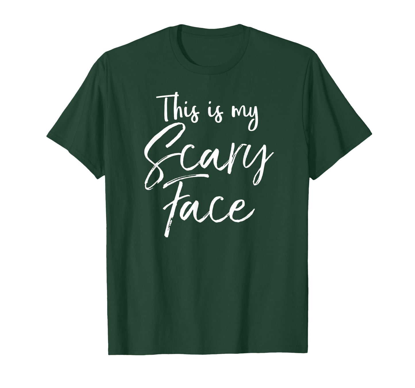 This is My Scary Face Shirt Funny Ironic Halloween Tshirt