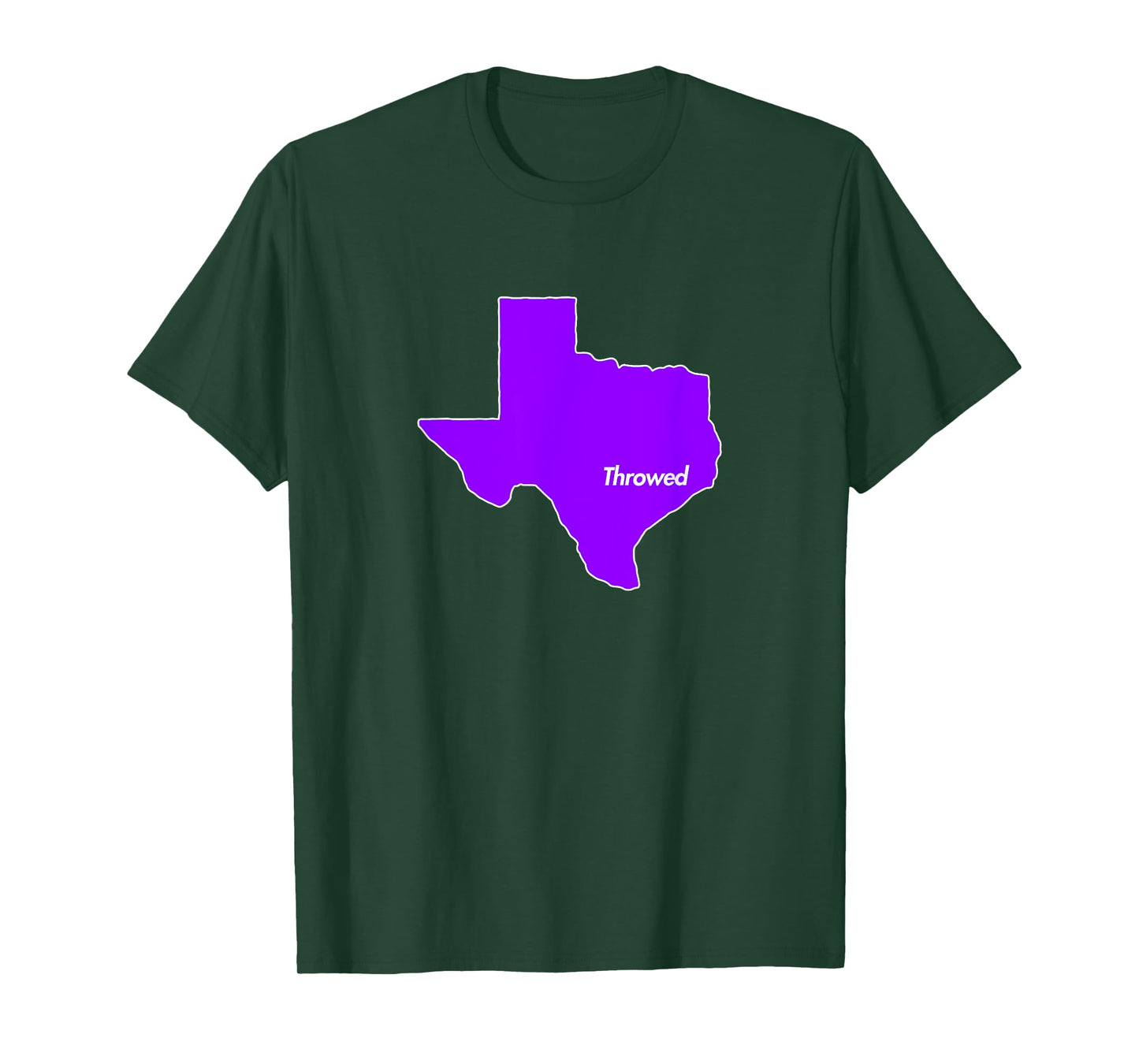 Throwed Houston Purple Texas State TX Lean Screw Chopped T-Shirt