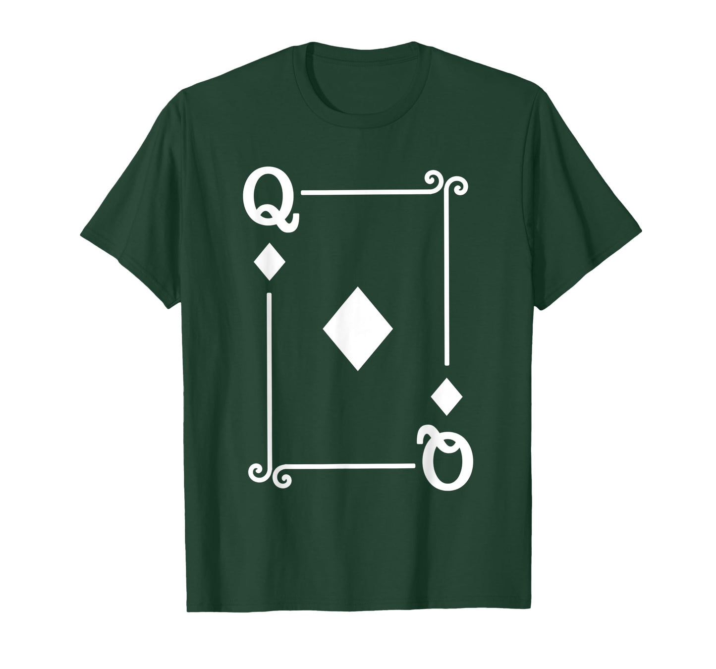Playing Cards Costume - Queen Diamonds Card - Queen Card T-Shirt