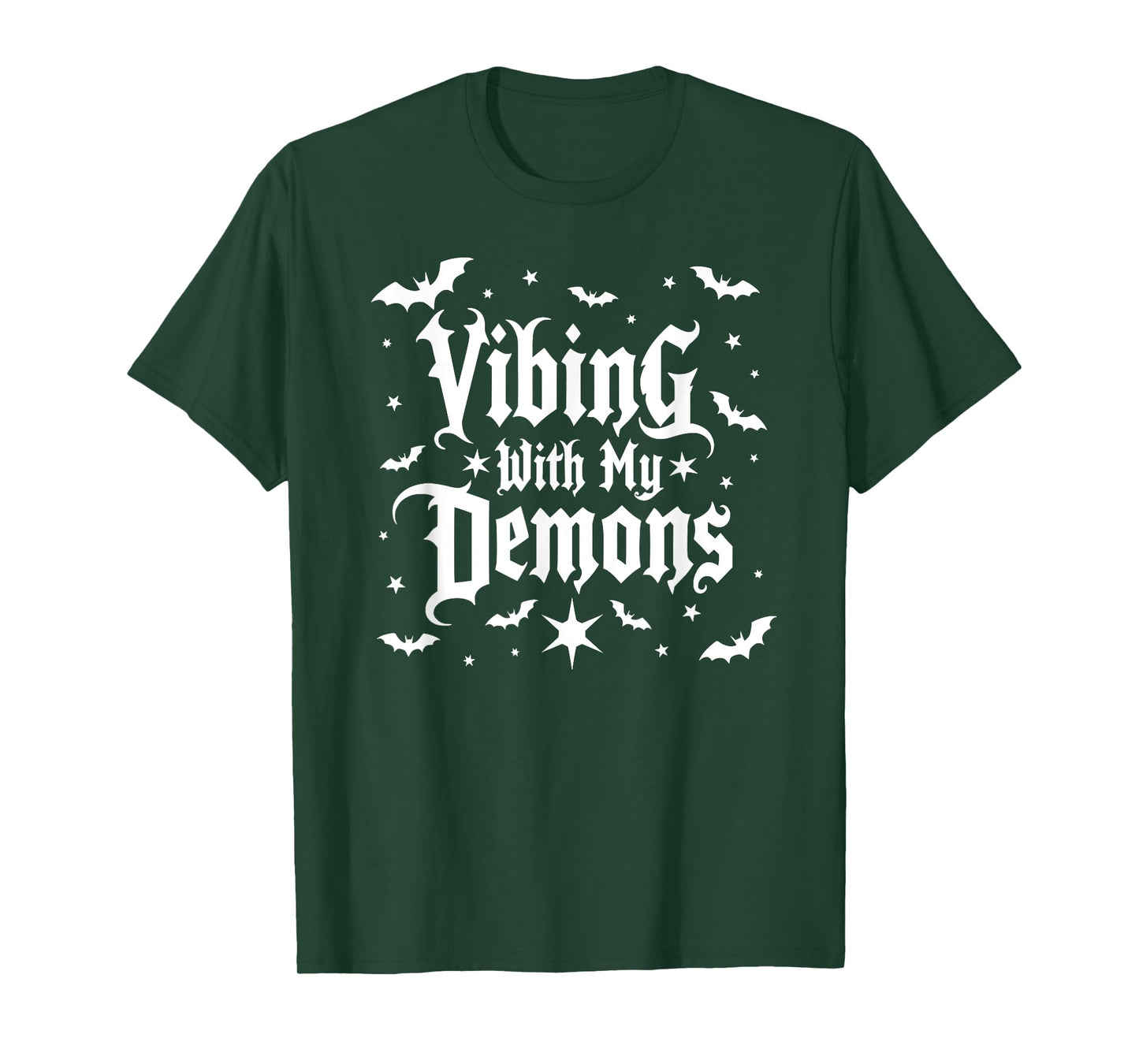 Vibing with My Demons Shirt | Dark Humor Goth Tee T-Shirt
