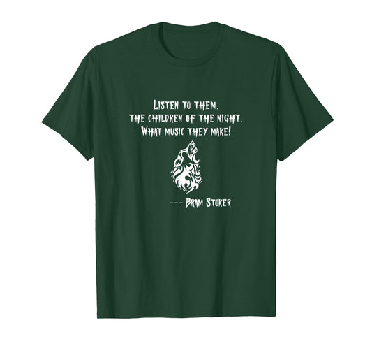 Children of the Night. Howling Wolf. Bram Stoker Dracula T-Shirt