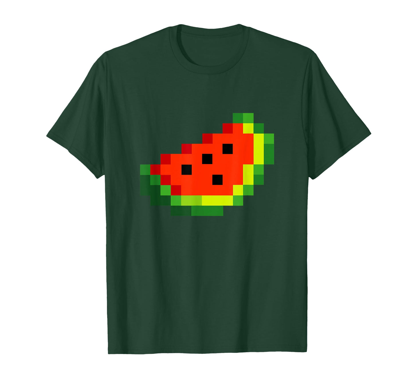 Funny Pixel Watermelon - Retro 8-Bit Arcade Gamer Fruit T-Shirt