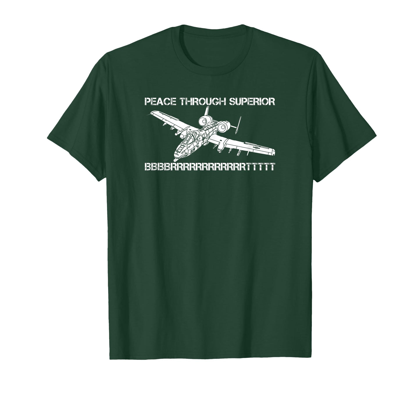 A-10 Warthog Thunderbolt Plane Meme BBBRRRTTT Funny Joke T-Shirt