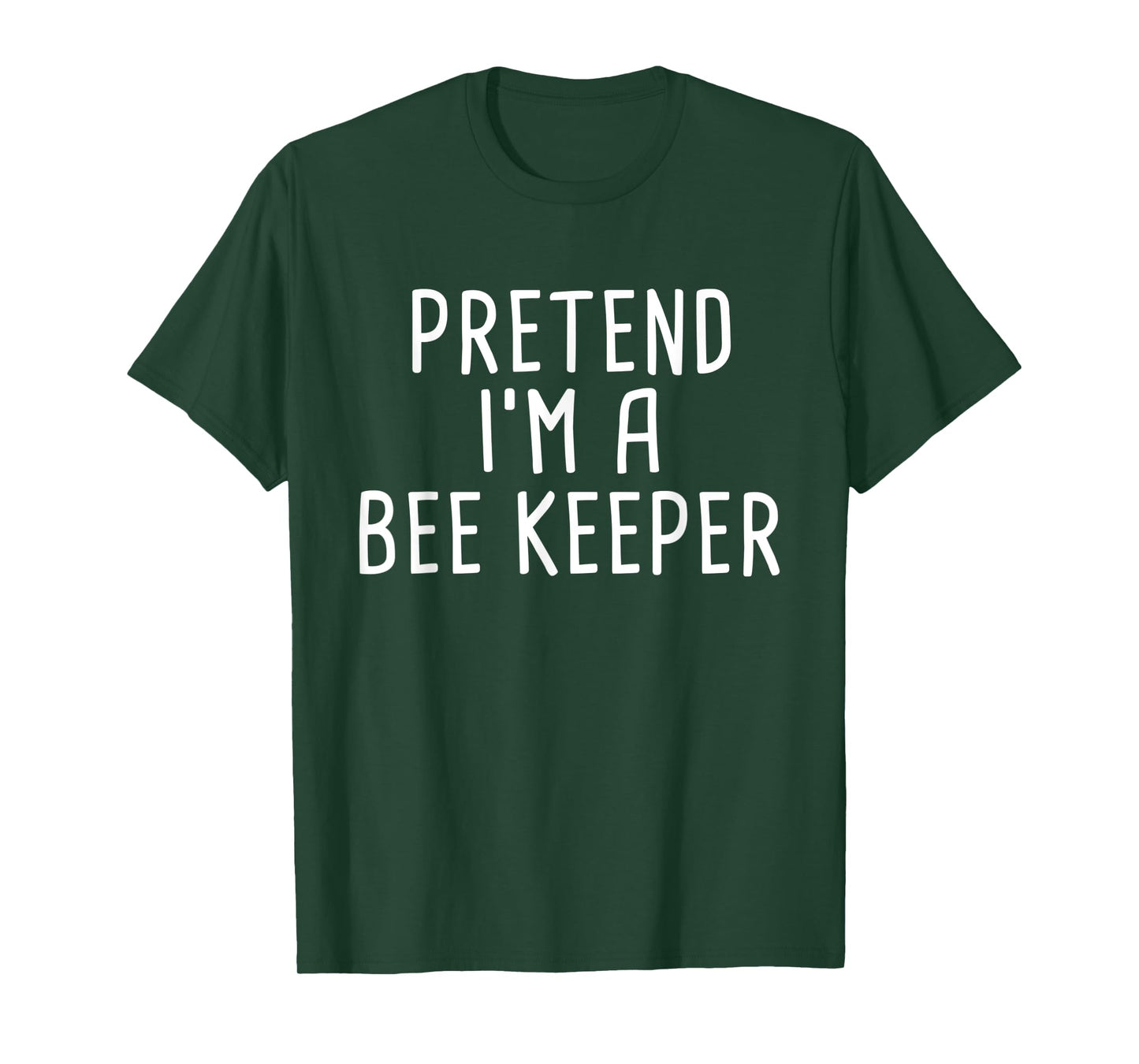 Pretend I'm A Bee Keeper Funny Lazy Halloween Costume T-Shirt