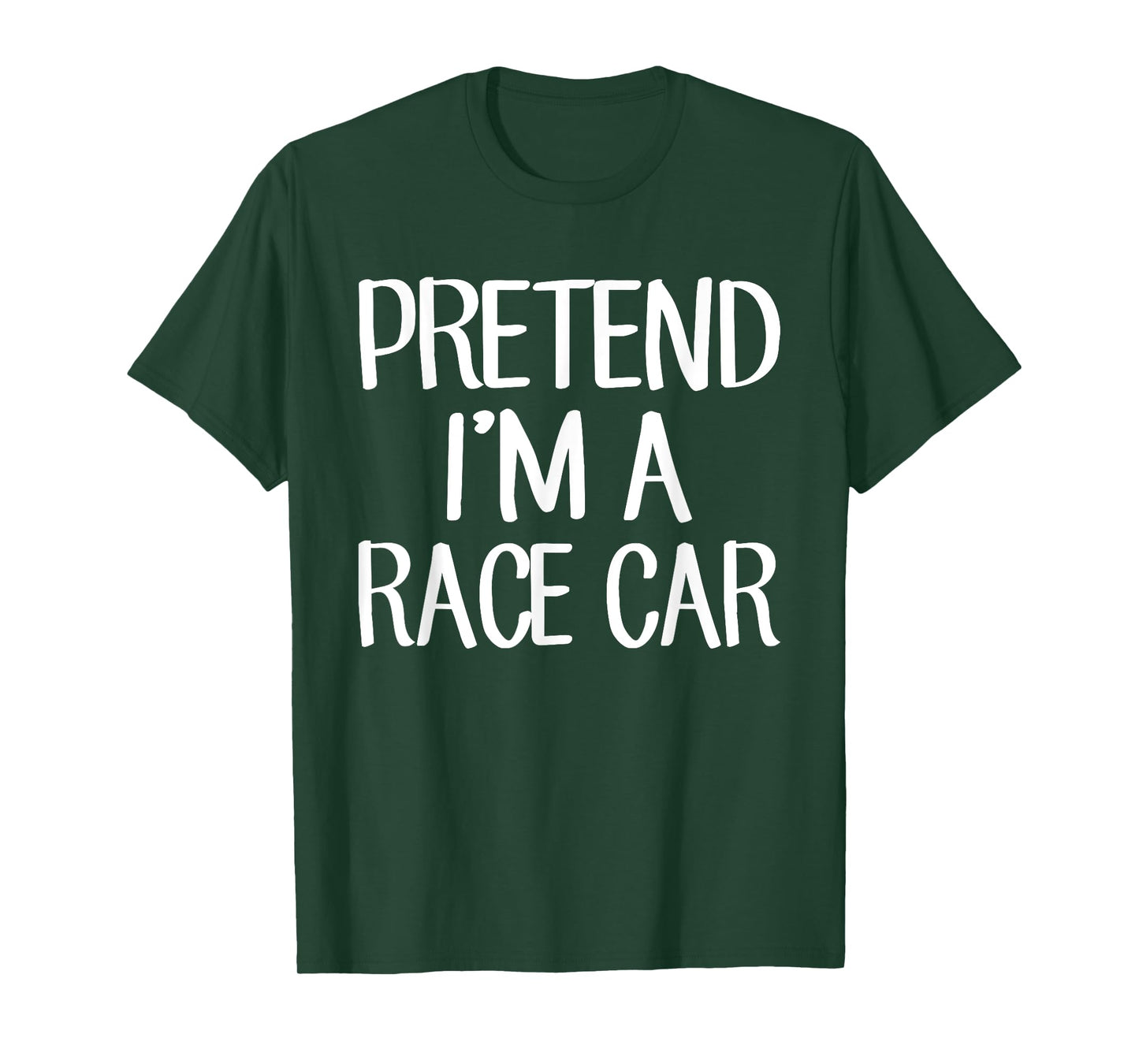 Pretend I'm A Race Car Costume Family Lazy Easy Halloween T-Shirt