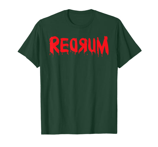 Redrum T Shirt Scary Creepy Bloody Halloween T Shirt T-Shirt