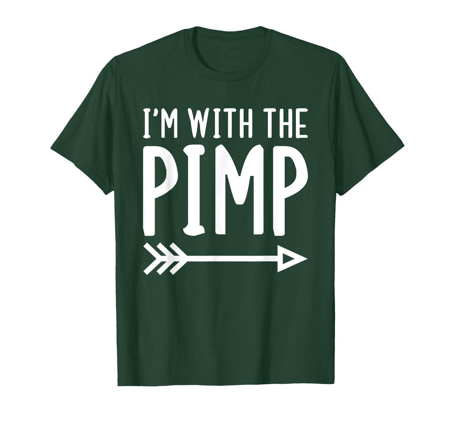 I'm With The Pimp Funny Matching Halloween Couple Costume T-Shirt