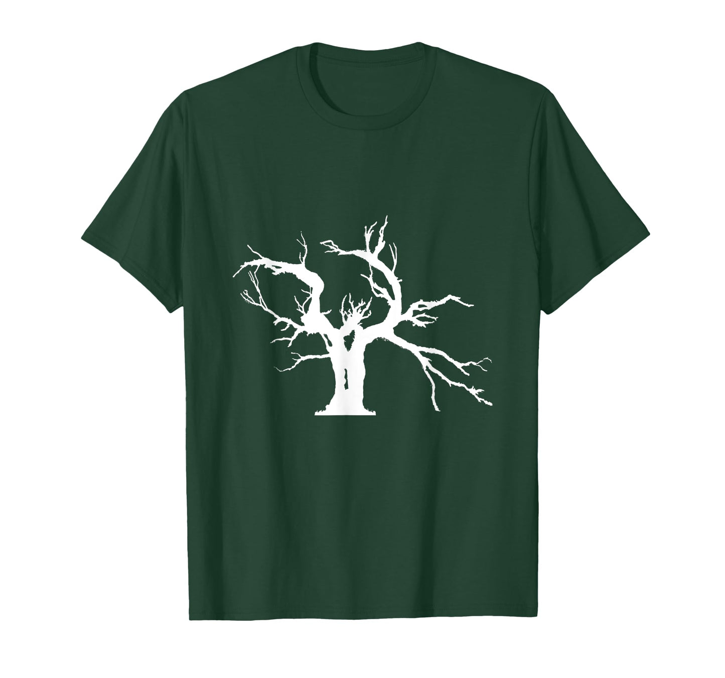 Scary Evil Eden Tree of Life Natural Silhouette Dark Forest T-Shirt