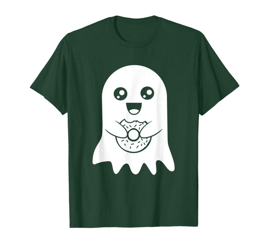 Cute Ghost Funny Donut Halloween Costume Boys Girls Gift T-Shirt