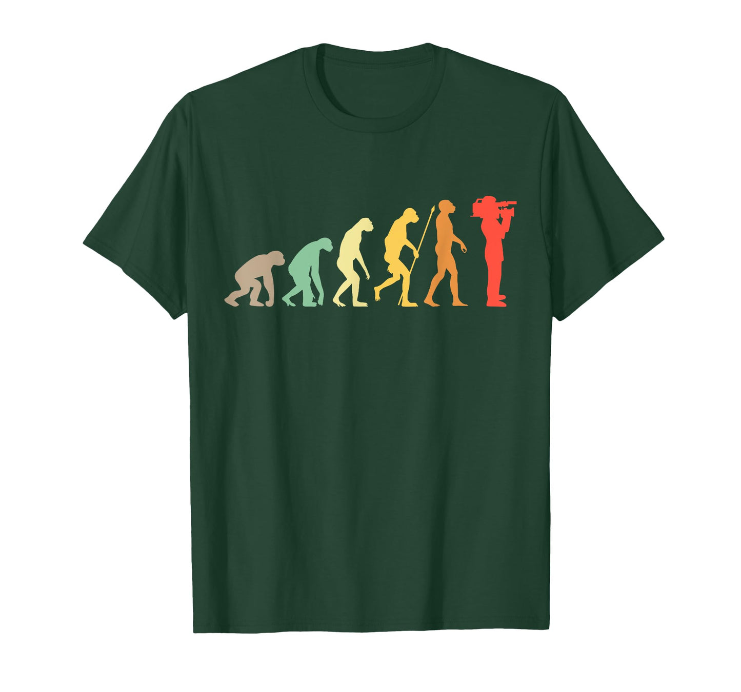 Kameramann Evolution Vintage Camera Filmmaker Gift T-Shirt