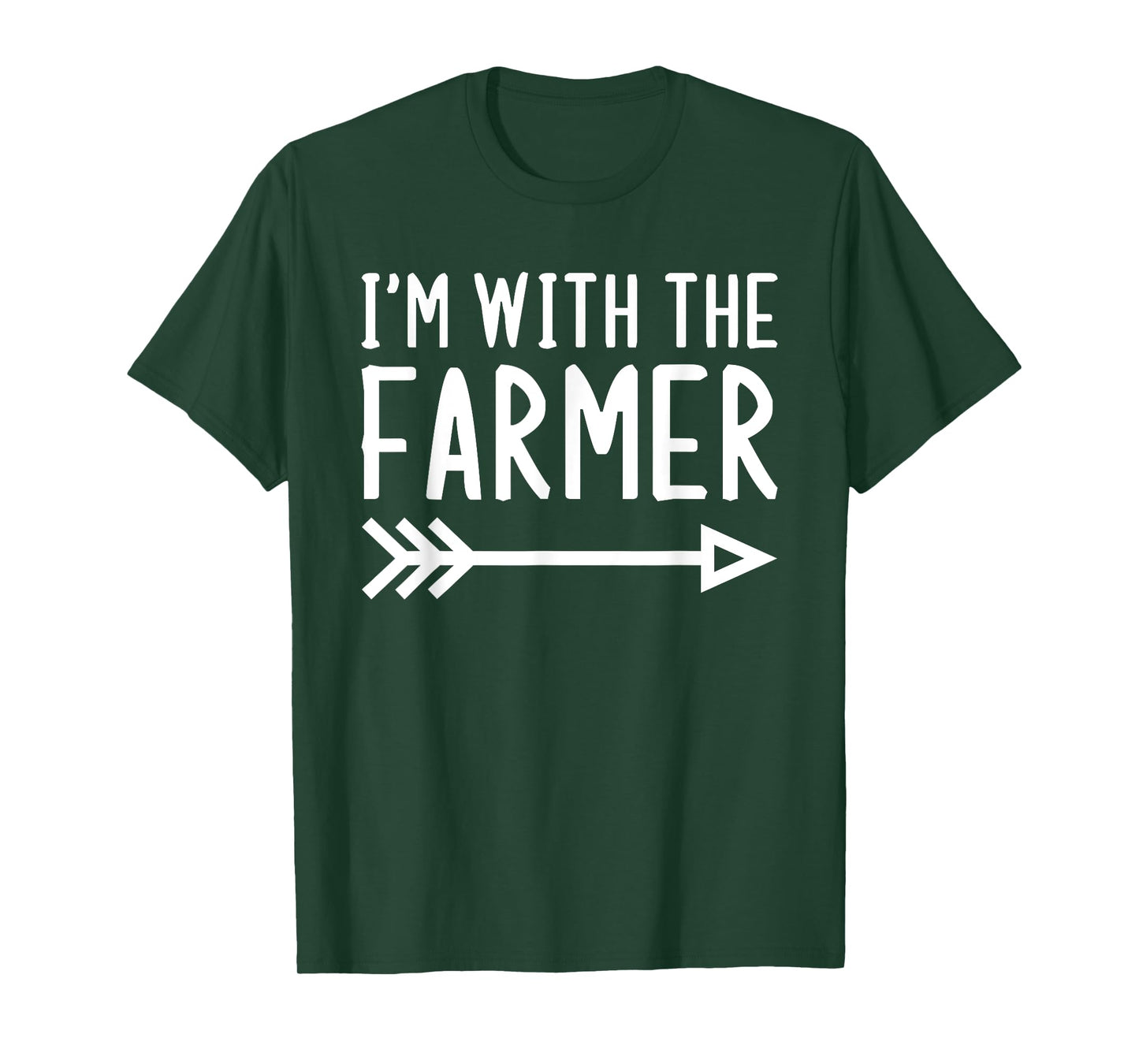 I'm With The Farmer Funny Matching Halloween Couple Costume T-Shirt
