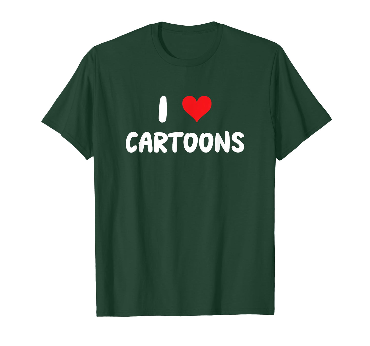 I Love Cartoons - Heart - Artist Comic Strip Newspaper T-Shirt
