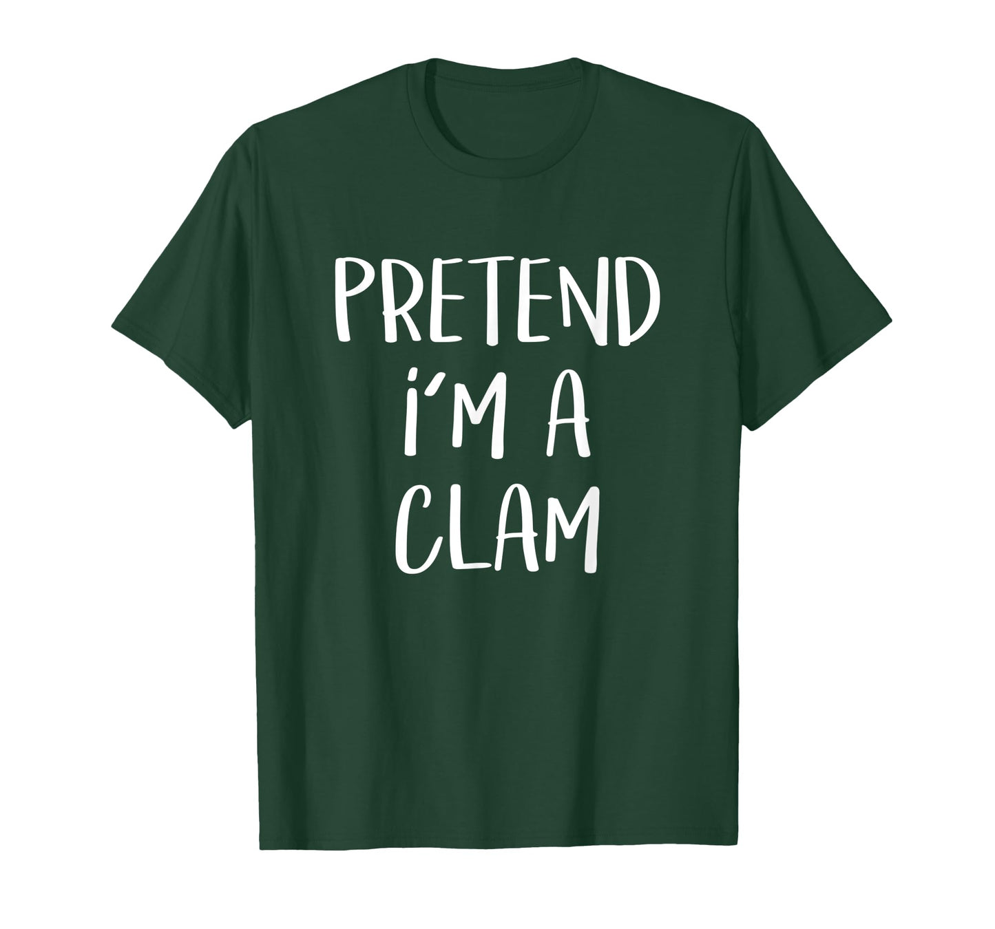 Pretend I'm A Clam Costume Funny Seafood Halloween Party T-Shirt