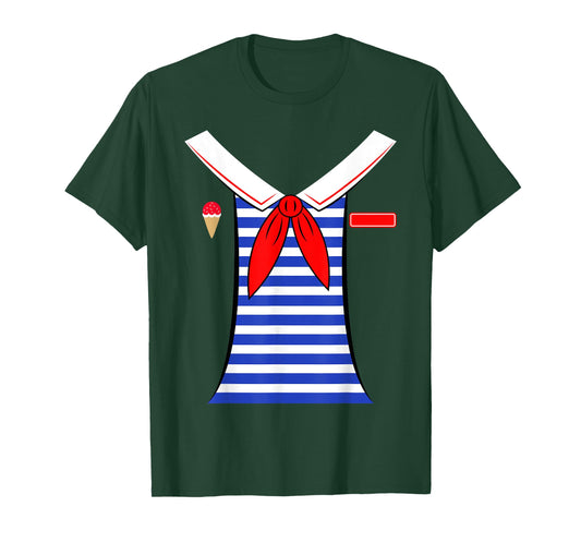 Funny Ice Cream Parlor Scoops Ahoy Costume Men Women Gift T-Shirt