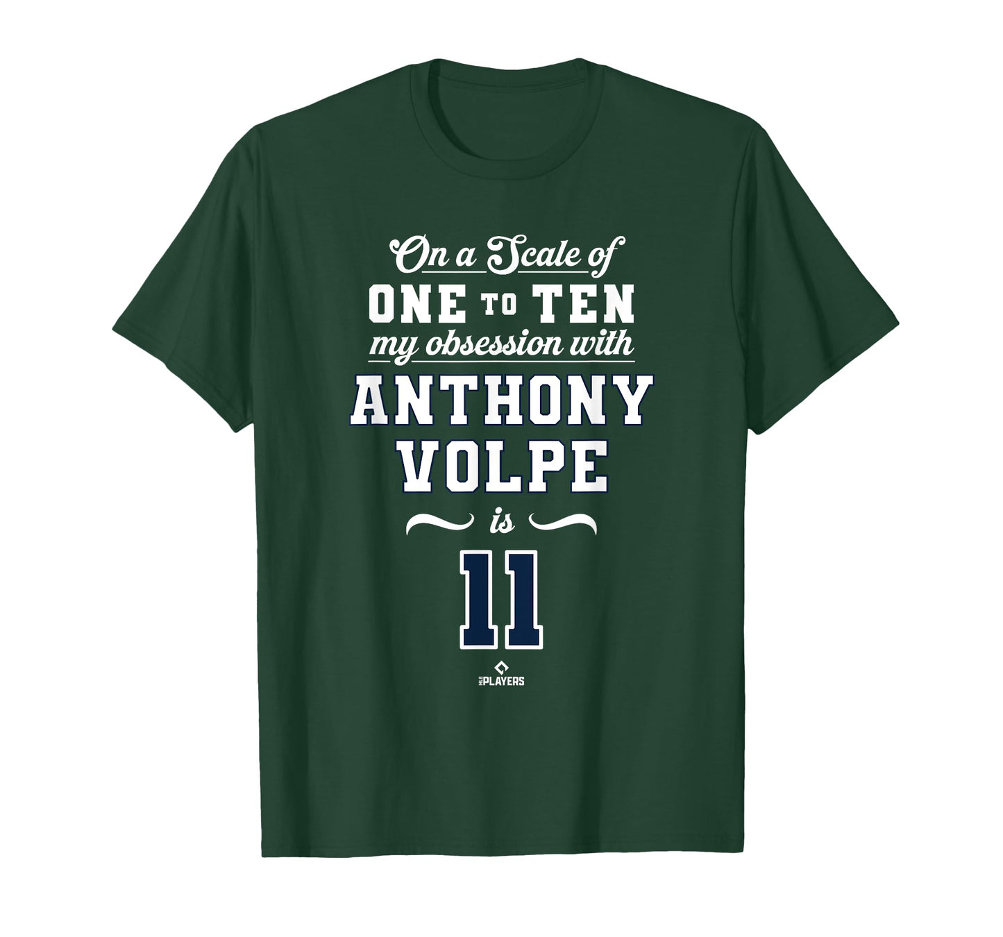 Obsession Anthony Volpe 11 New York MLBPA T-Shirt
