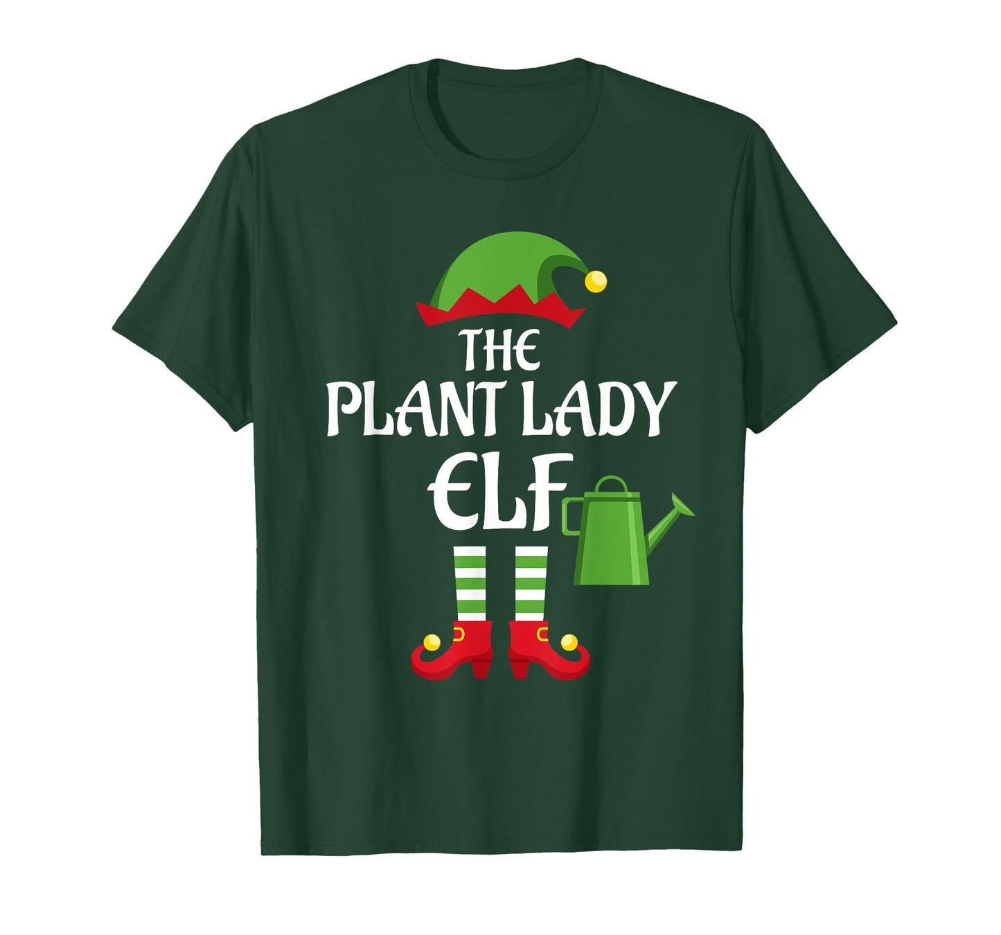 Plant Lady Elf Family Matching Group Christmas T-Shirt