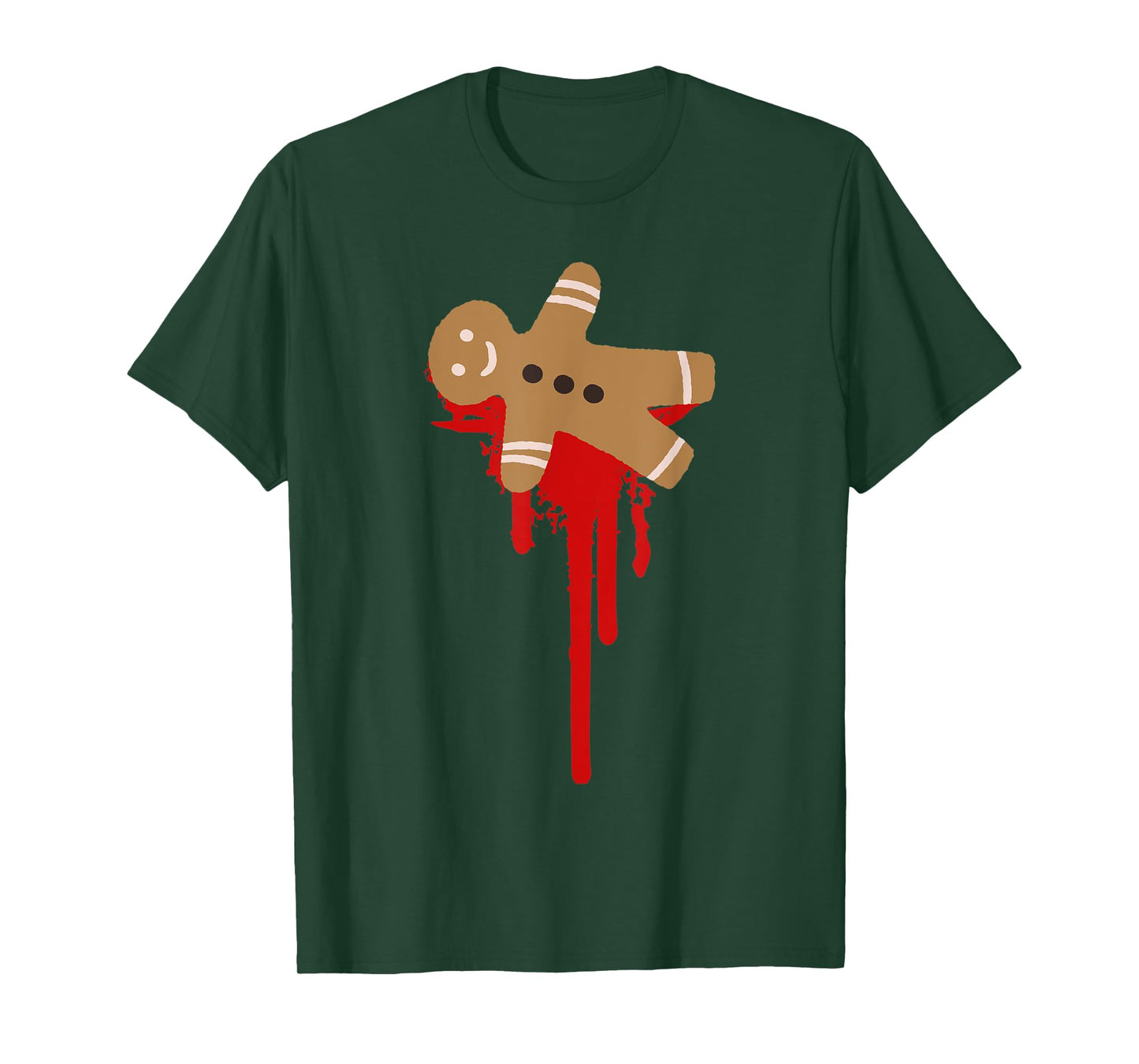Scary Christmas Funny Gingerbread Man Horror Christmas T-Shirt