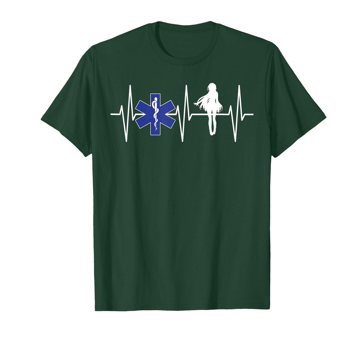 EMS Shirt Anime Lover EMT Paramedic Heartbeat Anime T-Shirt