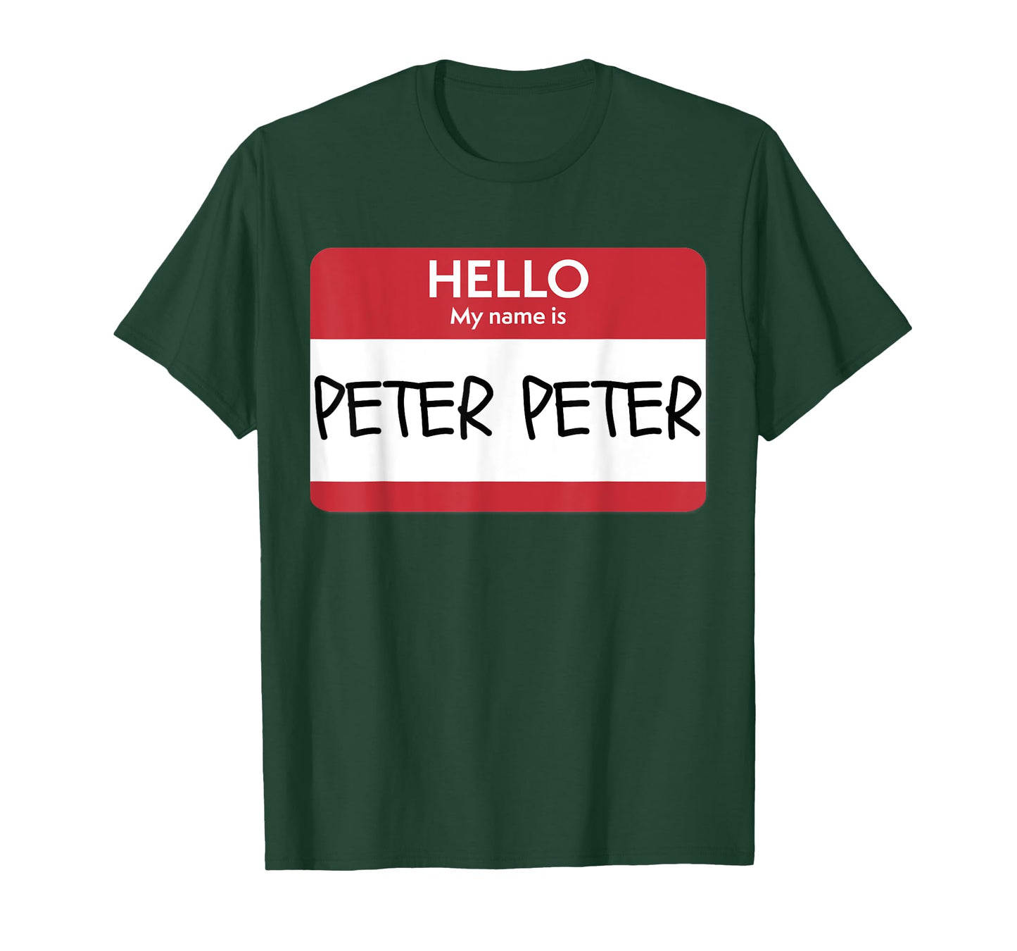 "Hello My Name Is Peter Peter" Funny Halloween T-Shirt